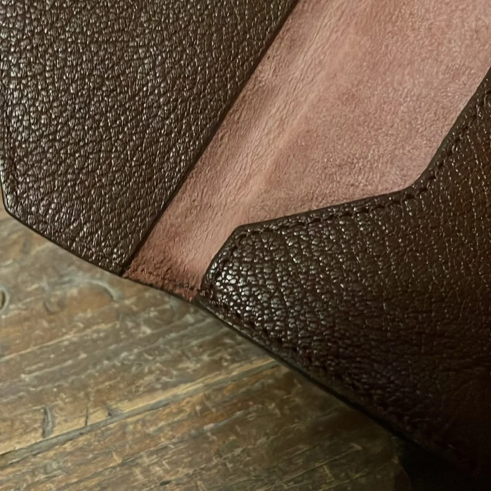 Vintage Echt 2 Prym Envelope Leather Wallet🖤